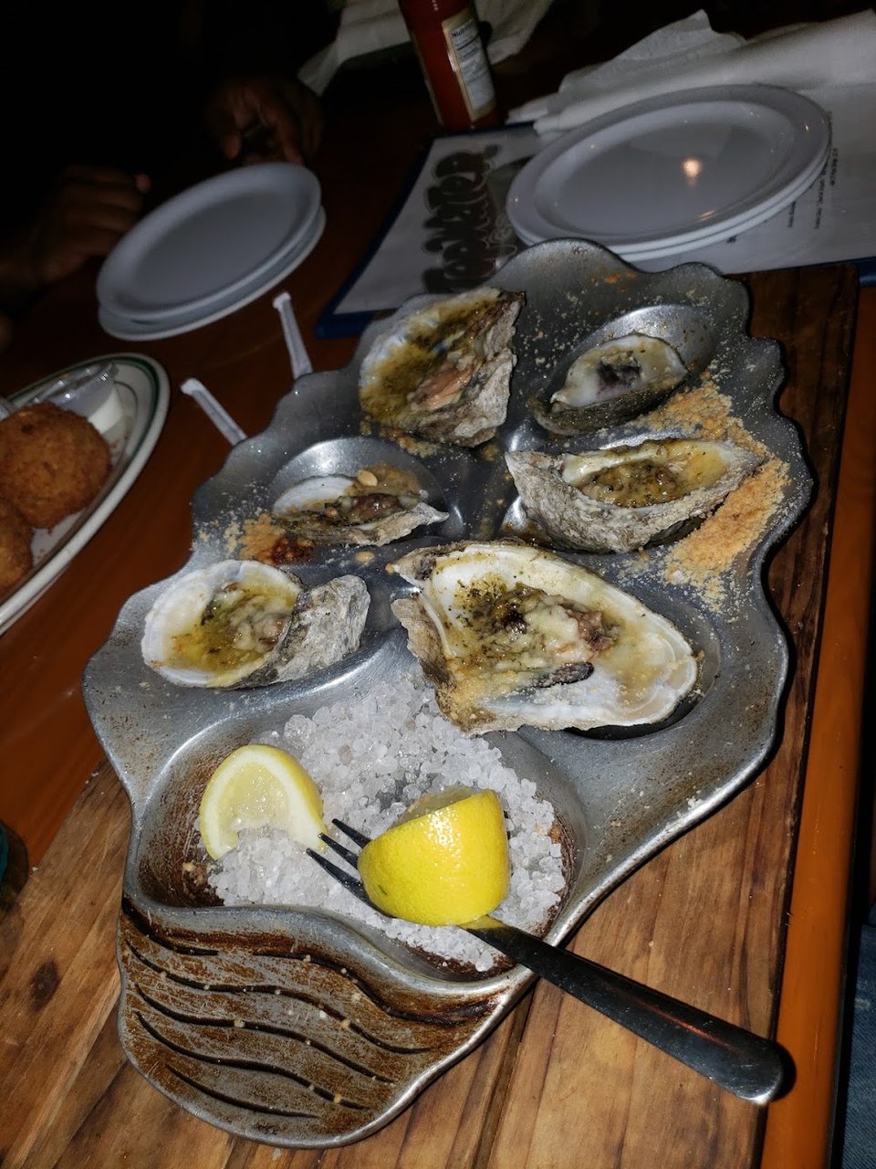 Oysters Rockefeller and Diablo's